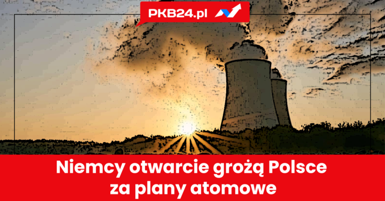 Elektrownia atomowa przy zachodzie słońca.