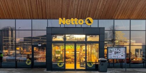 Wejście do sklepu Netto w Polsce